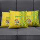 Zimbabwe Football Pillow Cover Come On Warriors - Kente Pattern - African Pride