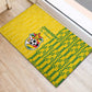 Zimbabwe Football Rubber Doormat Come On Warriors - Kente Pattern - African Pride