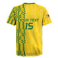 Custom Zimbabwe Football Rugby Jersey Come On Warriors - Kente Pattern - African Pride