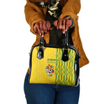 Zimbabwe Football Shoulder Handbag Come On Warriors - Kente Pattern - African Pride