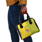 Zimbabwe Football Shoulder Handbag Come On Warriors - Kente Pattern - African Pride