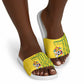 Zimbabwe Football Slide Sandals Come On Warriors - Kente Pattern - African Pride
