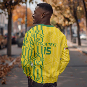 Custom Zimbabwe Football Sweatshirt Come On Warriors - Kente Pattern - African Pride