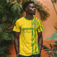 Custom Zimbabwe Football T shirt Come On Warriors - Kente Pattern - African Pride