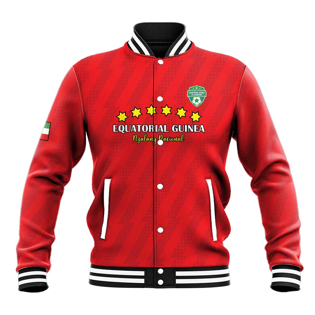 Custom Equatorial Guinea Football Baseball Jacket Go Nzalang Nacional Go - African Pride