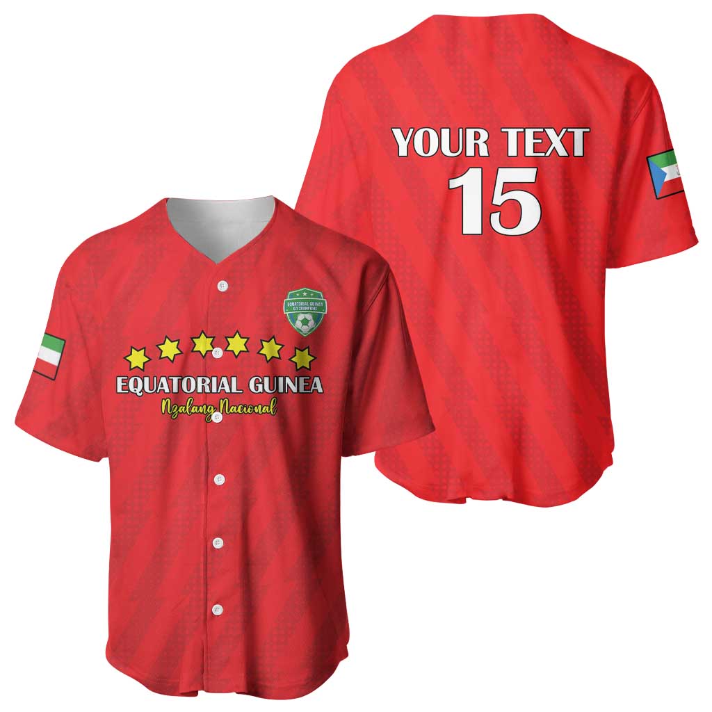 Custom Equatorial Guinea Football Baseball Jersey Go Nzalang Nacional Go - African Pride