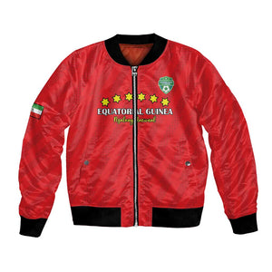 Custom Equatorial Guinea Football Bomber Jacket Go Nzalang Nacional Go - African Pride