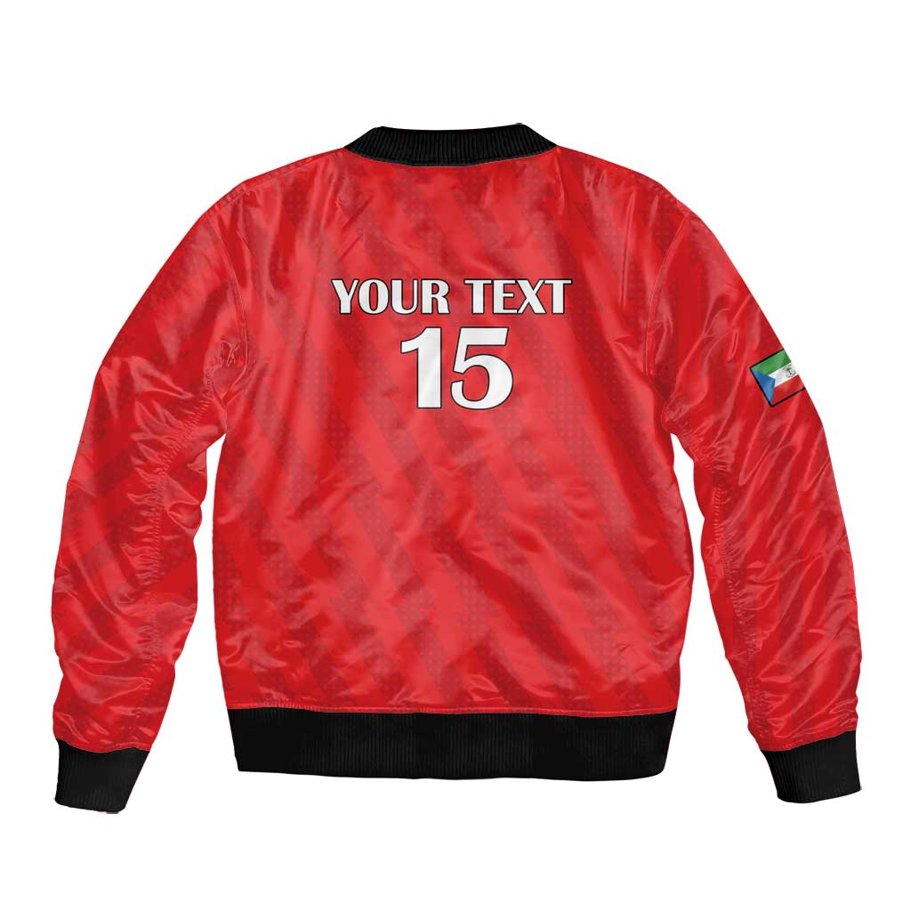 Custom Equatorial Guinea Football Bomber Jacket Go Nzalang Nacional Go - African Pride