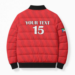 Custom Equatorial Guinea Football Bomber Puffer Jacket Go Nzalang Nacional Go - African Pride