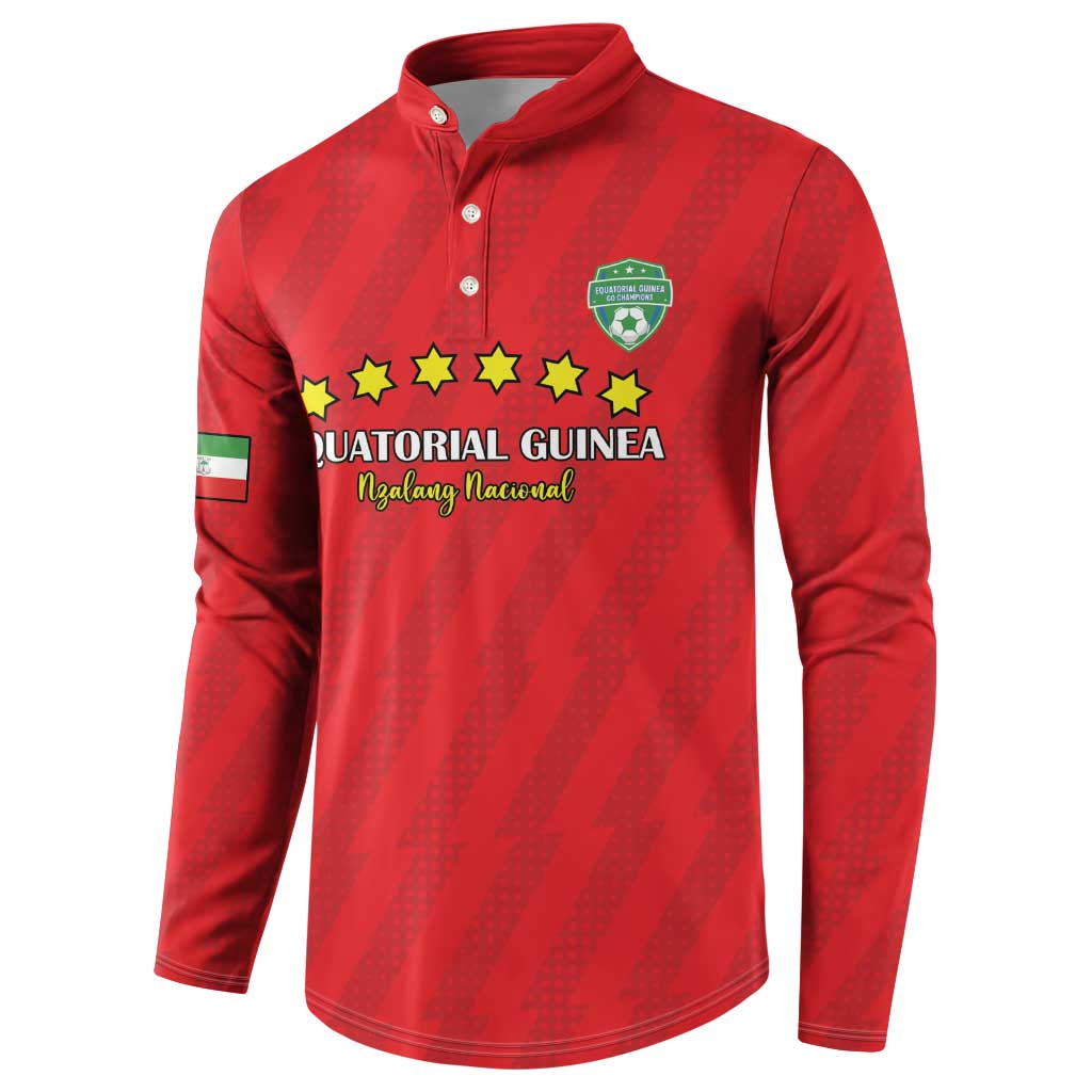 Custom Equatorial Guinea Football Button Sweatshirt Go Nzalang Nacional Go