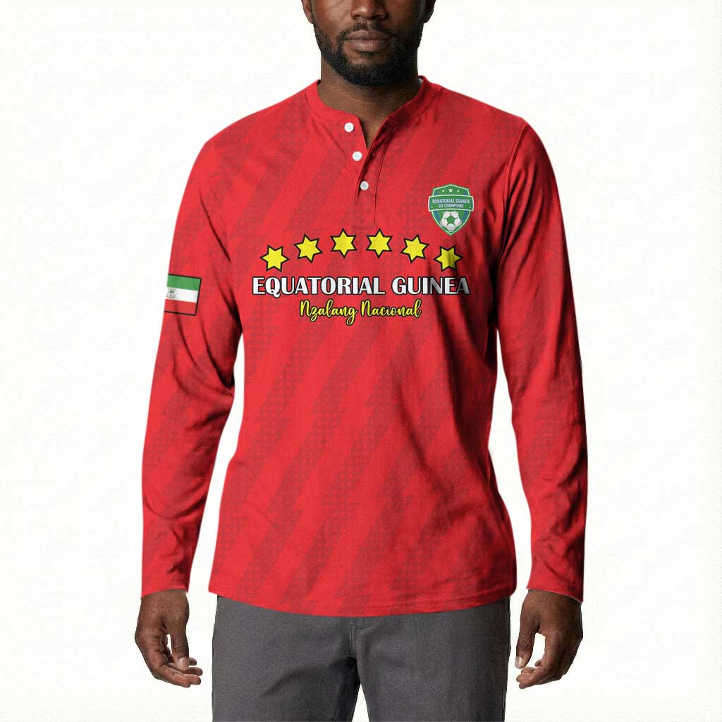 Custom Equatorial Guinea Football Button Sweatshirt Go Nzalang Nacional Go