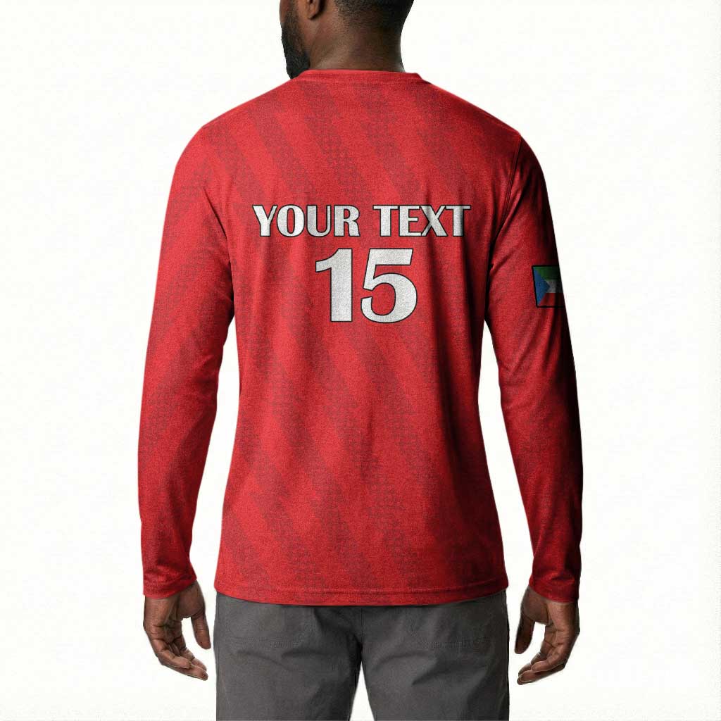 Custom Equatorial Guinea Football Button Sweatshirt Go Nzalang Nacional Go