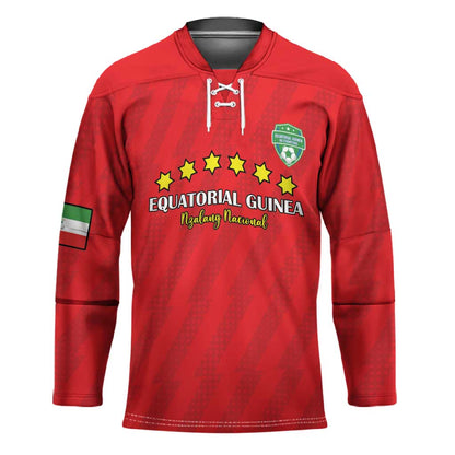 Custom Equatorial Guinea Football Hockey Jersey Go Nzalang Nacional Go - African Pride
