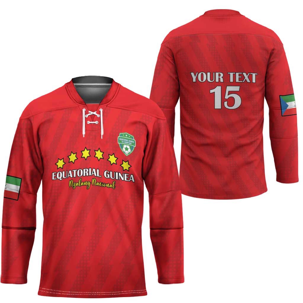 Custom Equatorial Guinea Football Hockey Jersey Go Nzalang Nacional Go - African Pride