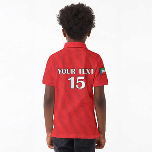 Custom Equatorial Guinea Football Kid Polo Shirt Go Nzalang Nacional Go - African Pride