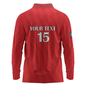 Custom Equatorial Guinea Football Long Sleeve Polo Shirt Go Nzalang Nacional Go - African Pride