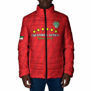 Custom Equatorial Guinea Football Padded Jacket Go Nzalang Nacional Go - African Pride