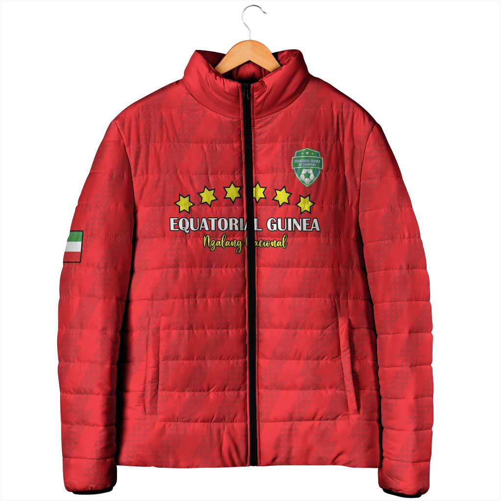 Custom Equatorial Guinea Football Padded Jacket Go Nzalang Nacional Go - African Pride