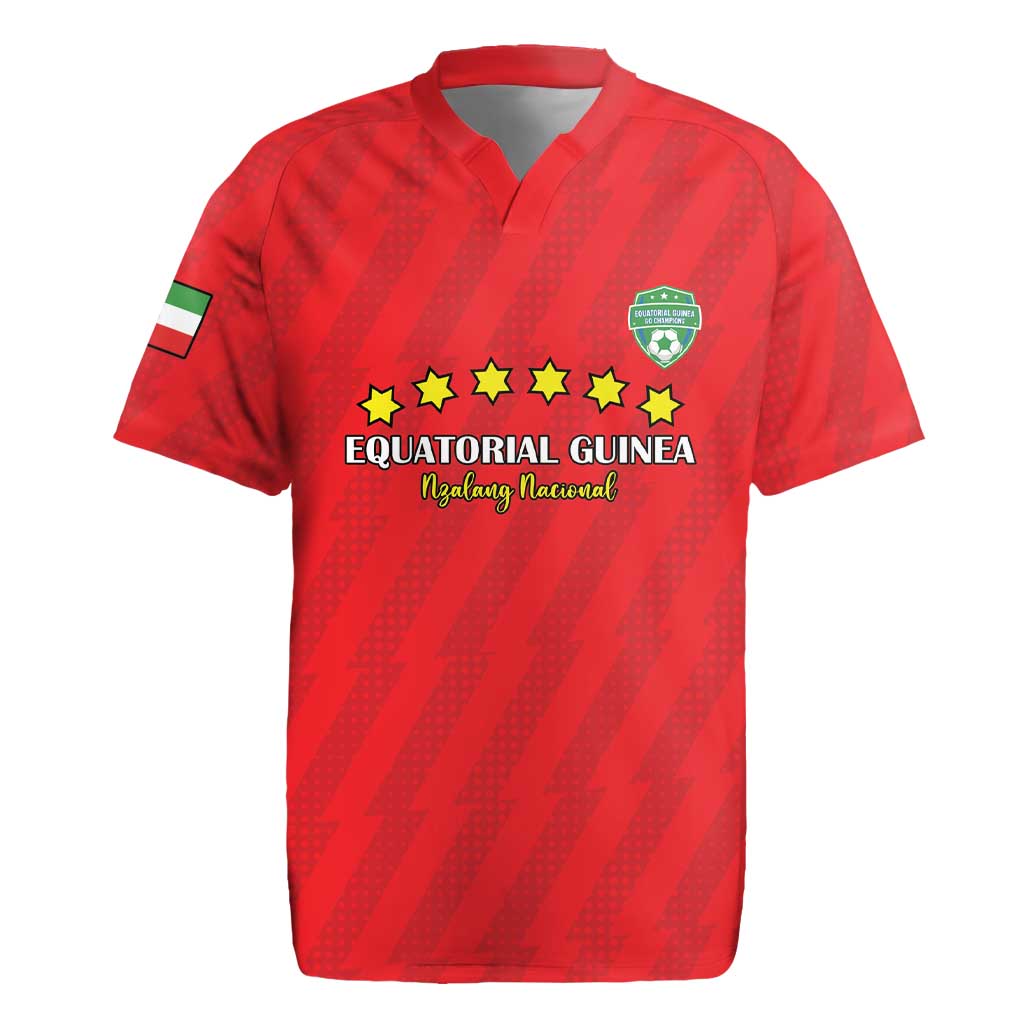 Custom Equatorial Guinea Football Rugby Jersey Go Nzalang Nacional Go - African Pride