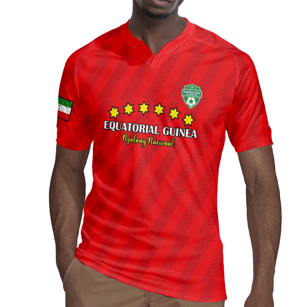 Custom Equatorial Guinea Football Rugby Jersey Go Nzalang Nacional Go - African Pride
