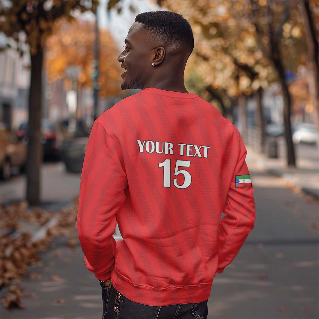 Custom Equatorial Guinea Football Sweatshirt Go Nzalang Nacional Go - African Pride