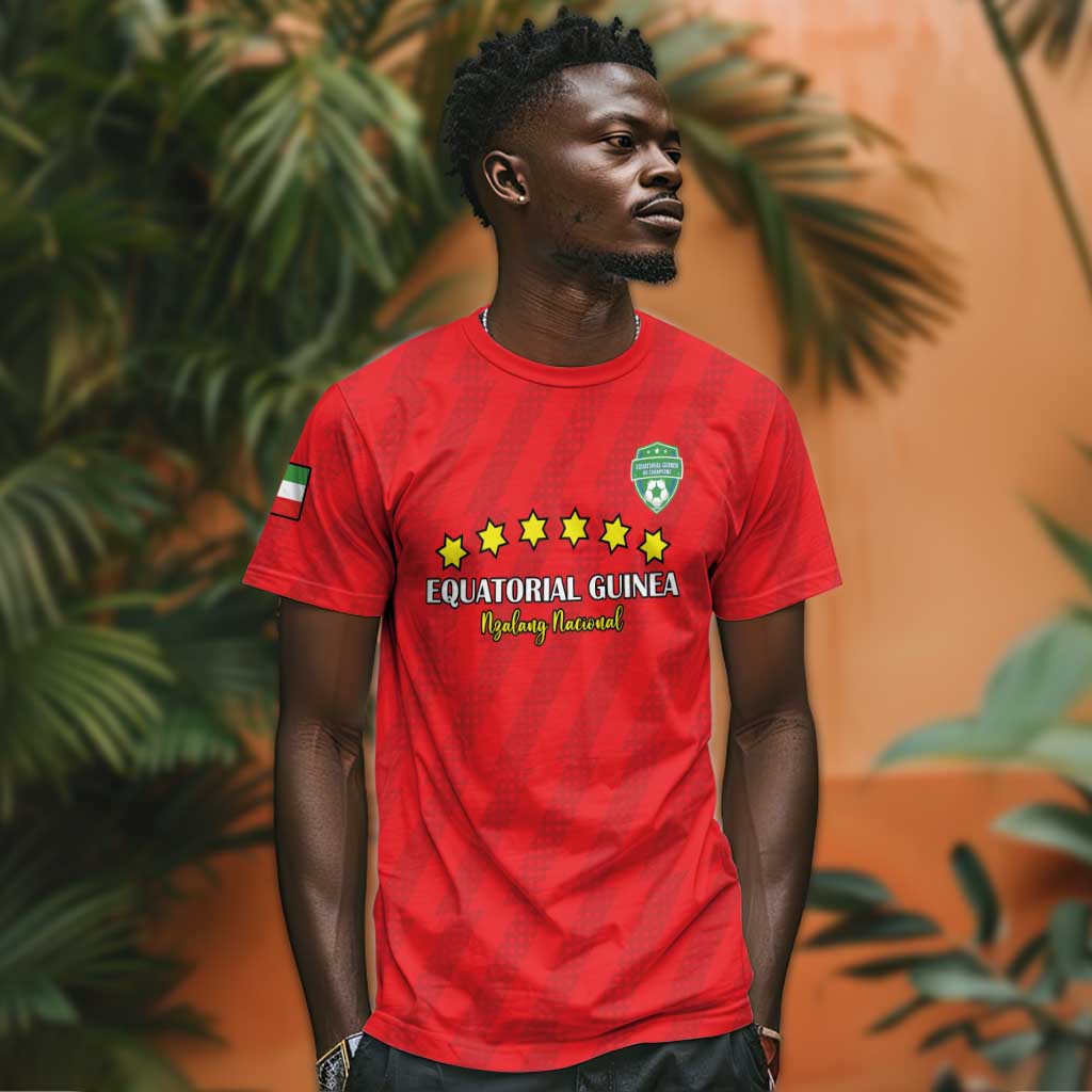 Custom Equatorial Guinea Football T shirt Go Nzalang Nacional Go - African Pride