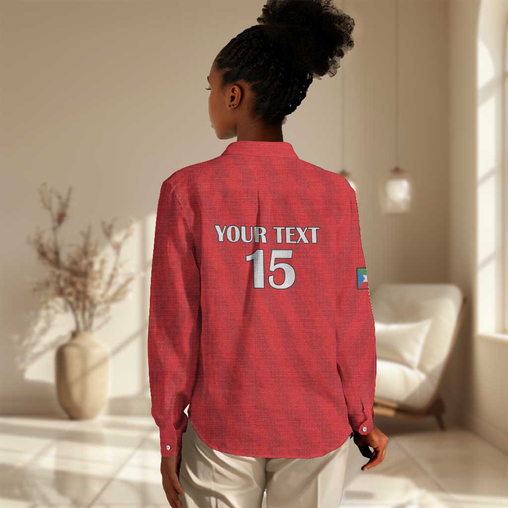 Custom Equatorial Guinea Football Women Casual Shirt Go Nzalang Nacional Go - African Pride