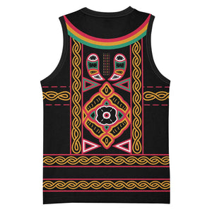 Cameroon Bamenda Basketball Jersey Toghu Traditional Pattern