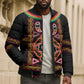 Cameroon Bamenda Bomber Puffer Jacket Toghu Traditional Pattern