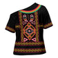 Cameroon Bamenda Cross Shoulder Shirt Toghu Traditional Pattern