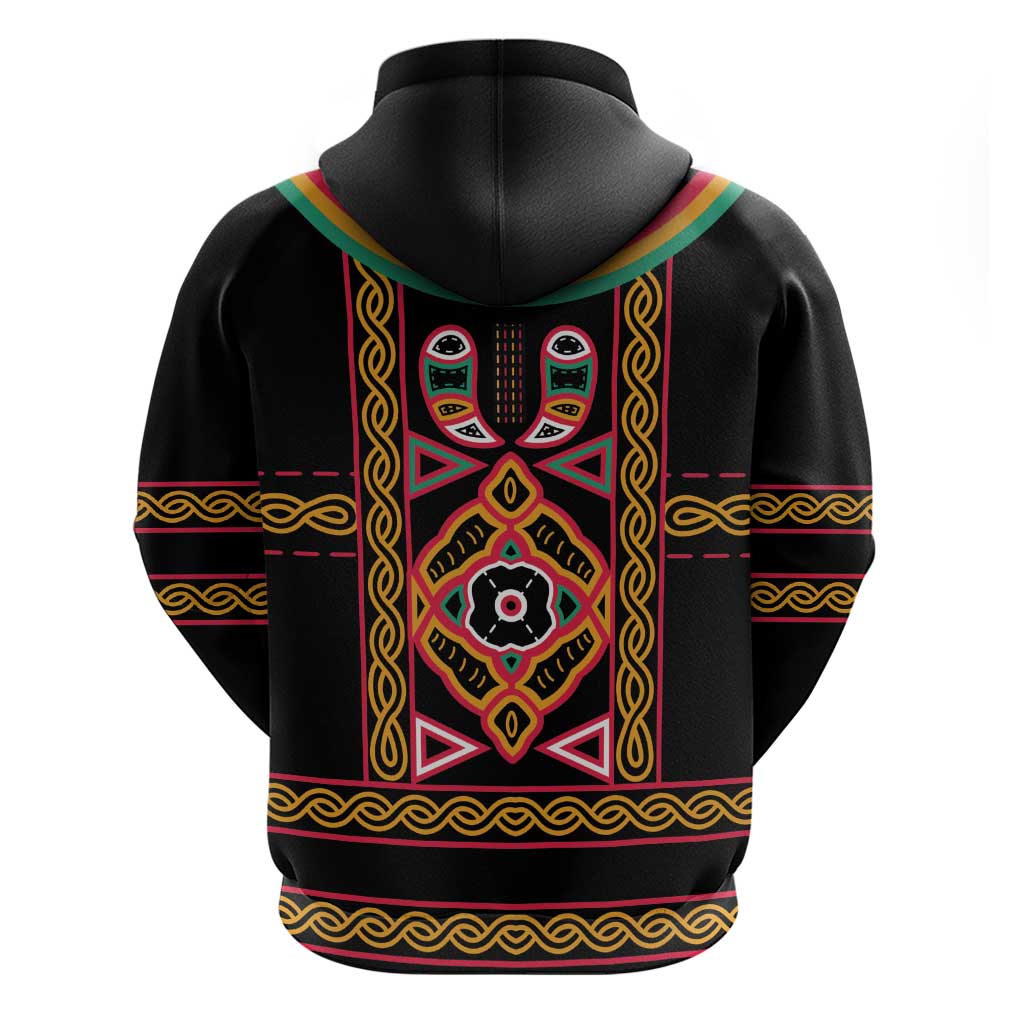 Cameroon Bamenda Hoodie Toghu Traditional Pattern