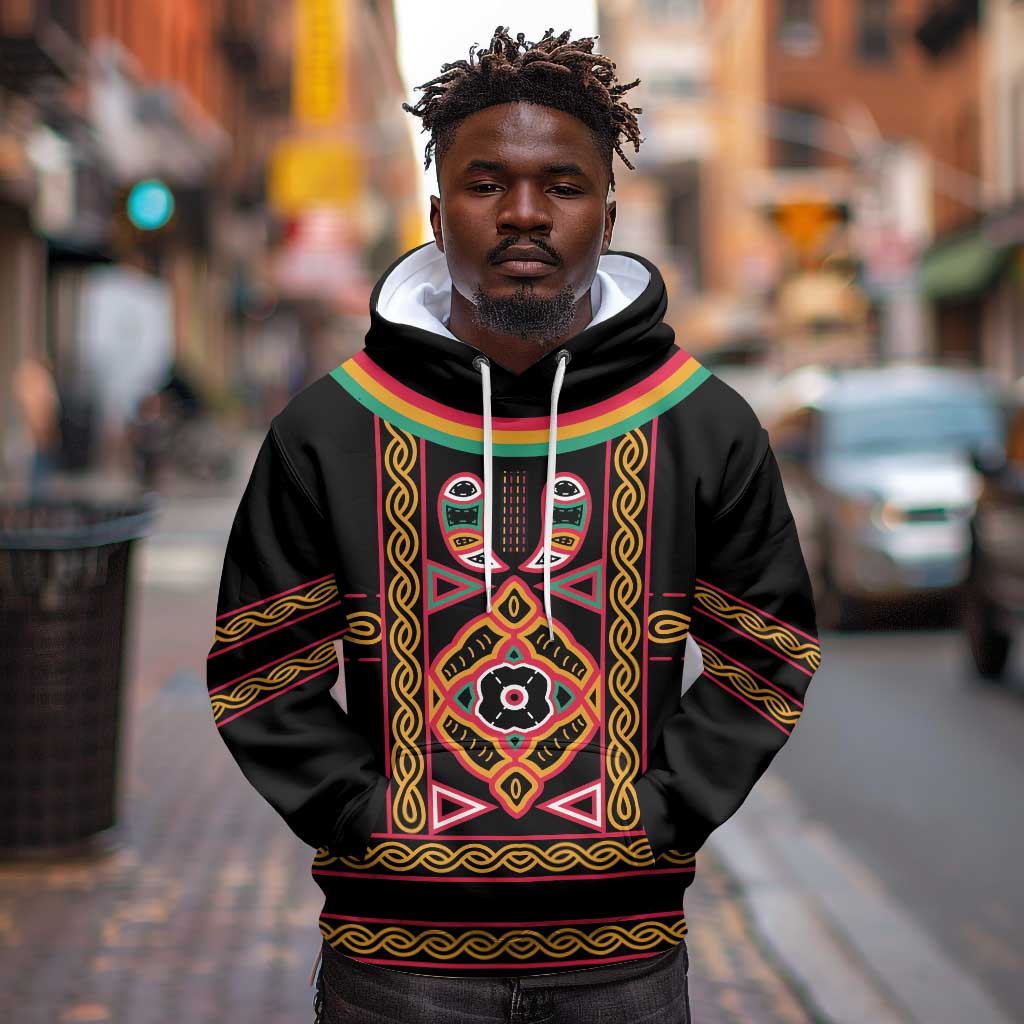 Cameroon Bamenda Hoodie Toghu Traditional Pattern
