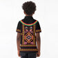 Cameroon Bamenda Kid Polo Shirt Toghu Traditional Pattern