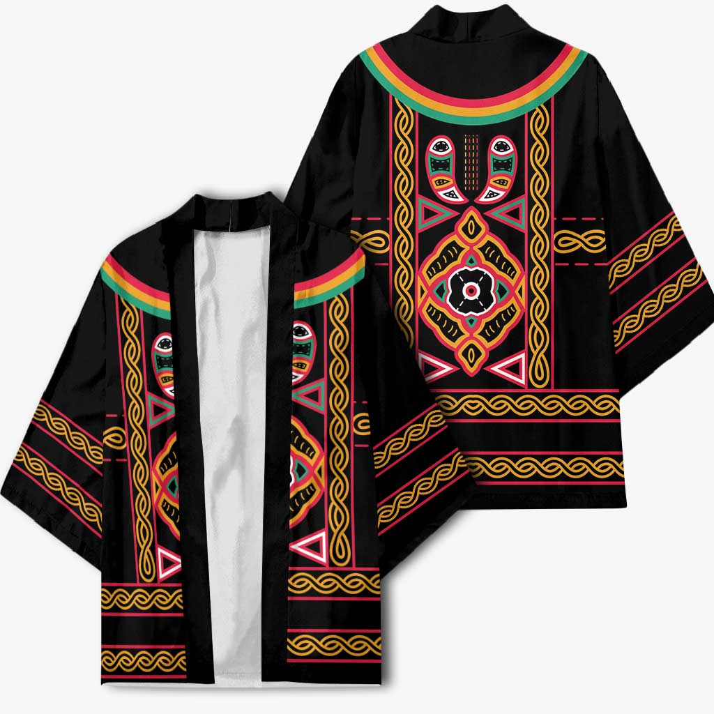 Cameroon Bamenda Kimono Toghu Traditional Pattern