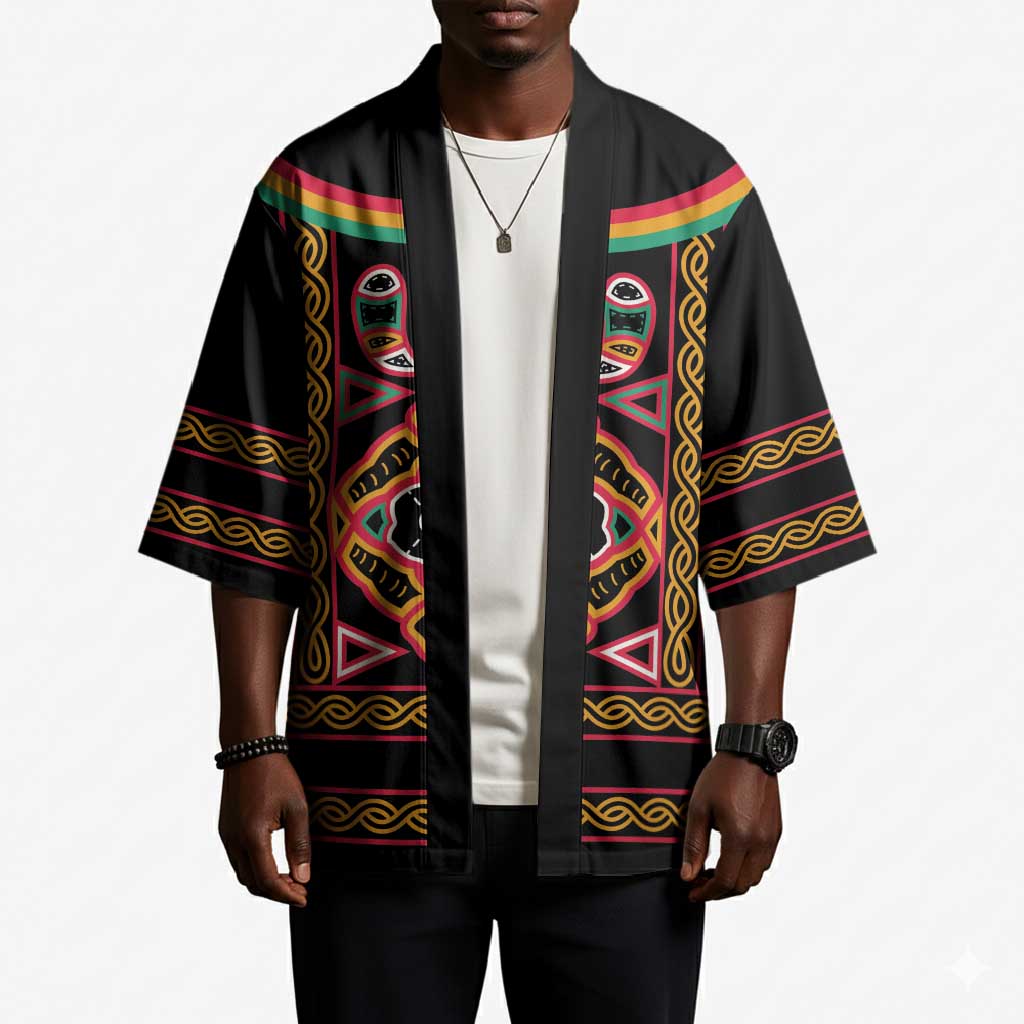 Cameroon Bamenda Kimono Toghu Traditional Pattern