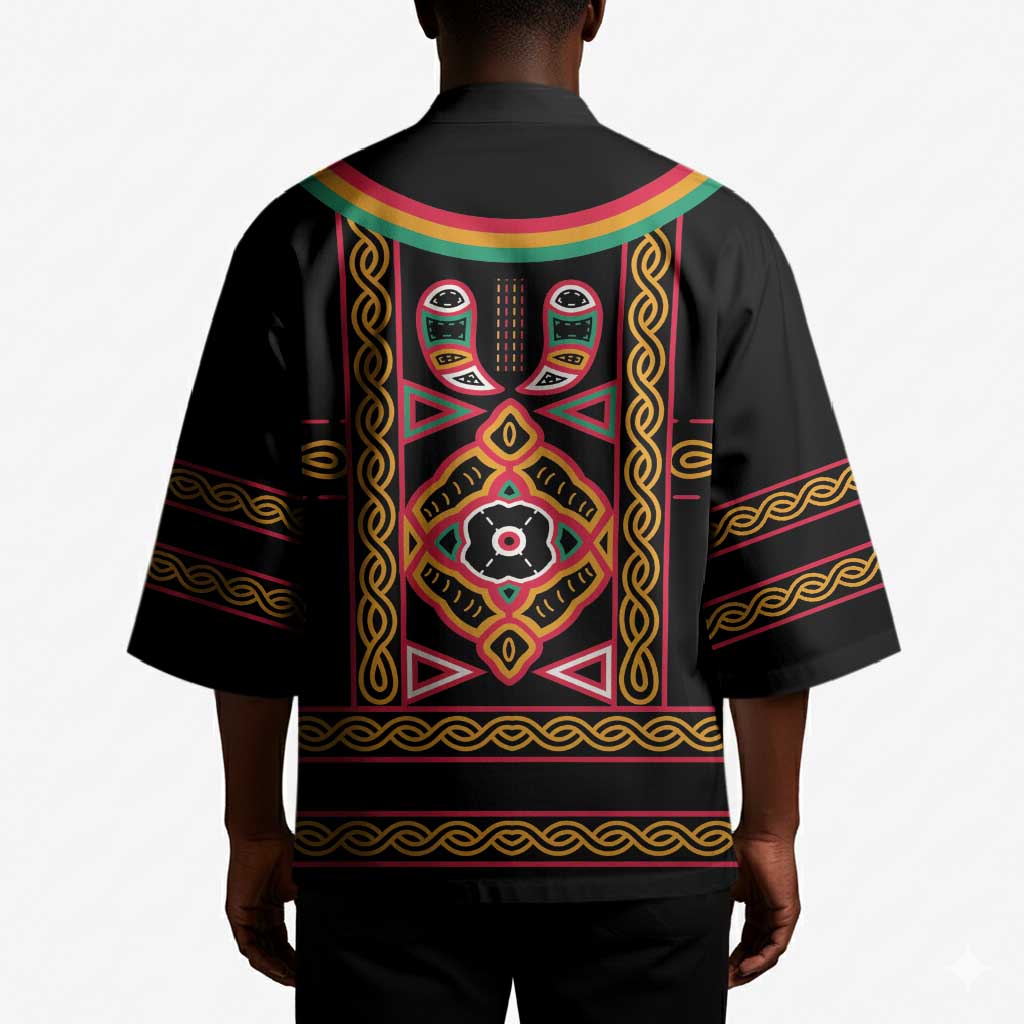 Cameroon Bamenda Kimono Toghu Traditional Pattern