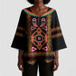 Cameroon Bamenda Kimono Sleeve Blouse Toghu Traditional Pattern