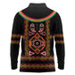 Cameroon Bamenda Long Sleeve Polo Shirt Toghu Traditional Pattern