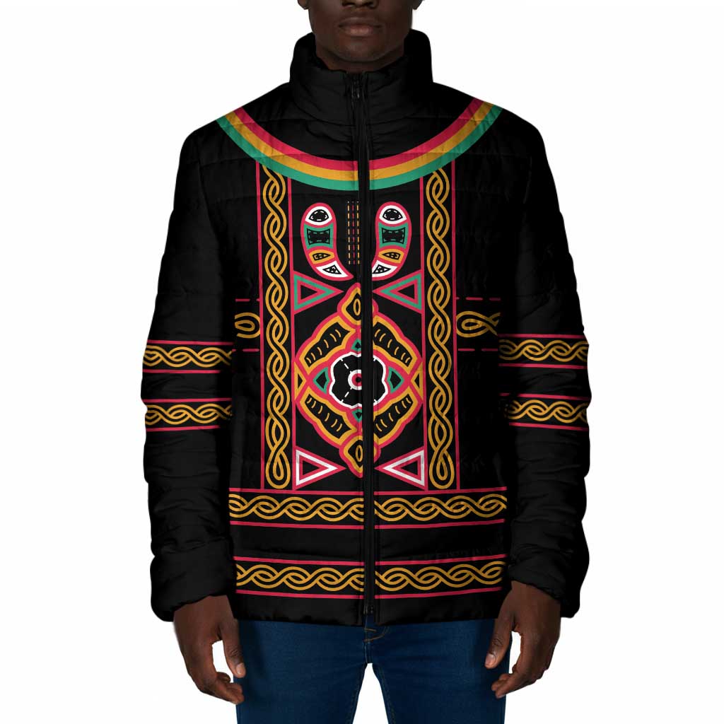 Cameroon Bamenda Padded Jacket Toghu Traditional Pattern