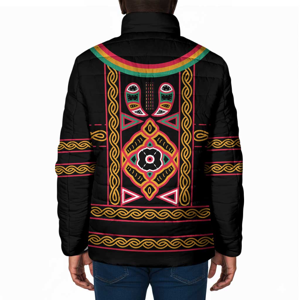 Cameroon Bamenda Padded Jacket Toghu Traditional Pattern