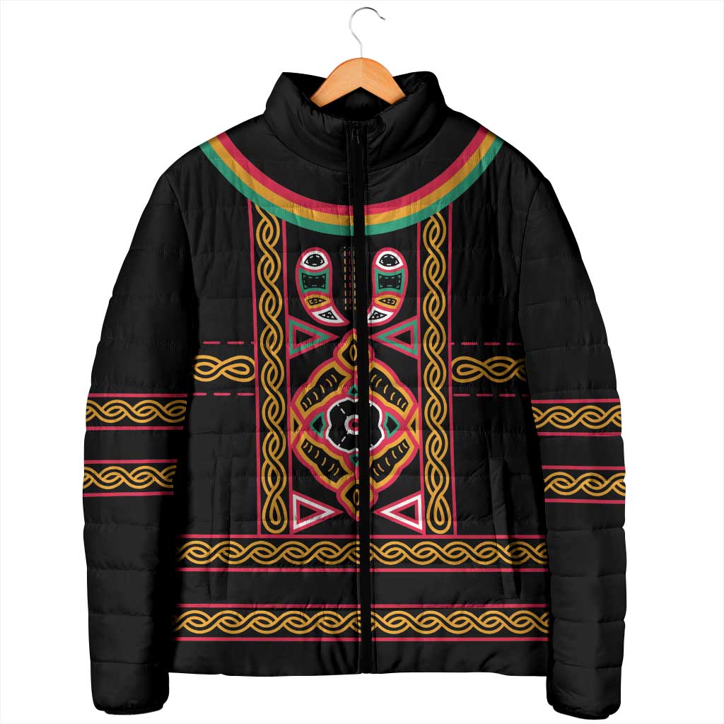 Cameroon Bamenda Padded Jacket Toghu Traditional Pattern