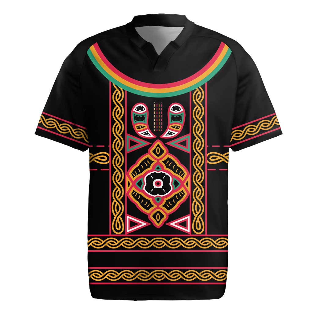 Cameroon Bamenda Rugby Jersey Toghu Traditional Pattern
