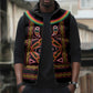Cameroon Bamenda Sleeveless Puffer Jacket Toghu Traditional Pattern
