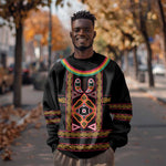 Cameroon Bamenda Sweatshirt Toghu Traditional Pattern