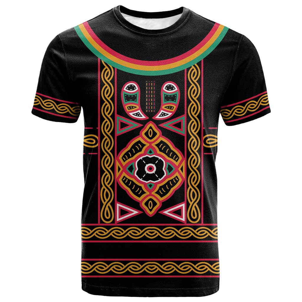 Cameroon Bamenda T shirt Toghu Traditional Pattern