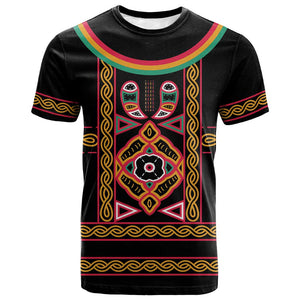 Cameroon Bamenda T shirt Toghu Traditional Pattern