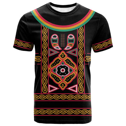 Cameroon Bamenda T shirt Toghu Traditional Pattern