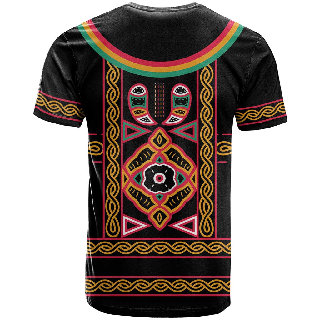 Cameroon Bamenda T shirt Toghu Traditional Pattern