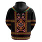 Cameroon Bamenda Zip Hoodie Toghu Traditional Pattern