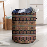 Bamenda Toghu Laundry Basket Cameroon Traditional Pattern